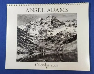 Beautiful Large 1993 Wall Calendar 14 Ansel Adams Photographs Ready for Framing - Picture 1 of 6