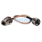 N Female to Mini-UHF Male RF Pigtail Coaxial Cable RG316 15cm 6" for Wireless