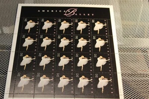 Scott #3237 FULL SHEET STAMPS 1997 20-32 CENTS AMERICAN BALLET - Picture 1 of 6