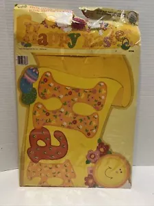 Vintage Eureka Die Cut HAPPY EASTER Banner w/ Honeycomb Tissue 1982 Sealed 42X12 - Picture 1 of 7