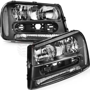 For 2002-2009 Chevy Chevrolet Trailblazer Headlamp 2008 Set Headlights Assembly (For: Chevrolet Trailblazer)