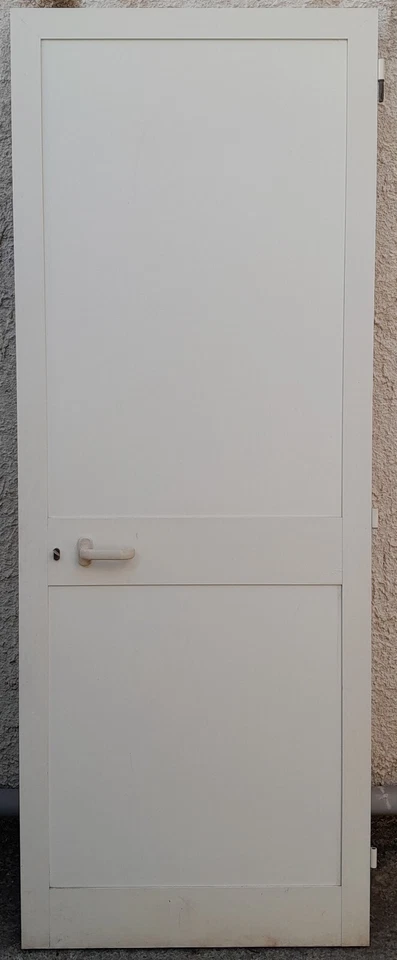 Porta in Alluminio Bianca + Cornice Pronta al Montaggio - Immagine 1 di 4