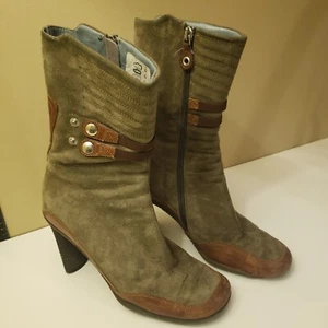 Stivali Materia Prima Goffredo Fantini Donna 37 EU 6,5 US Pelle Marrone Italia DIFETTO - Foto 1 di 20