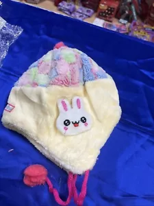 Girls Hello Kitty Winter Hat And Mittens Set White And Pink Size 2T-5T - Picture 1 of 6