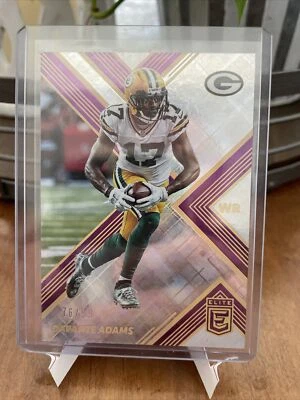 2017 Panini Donruss Elite Football Davante Adams #/99 #37 Green Bay Packers - Image 1 of 3