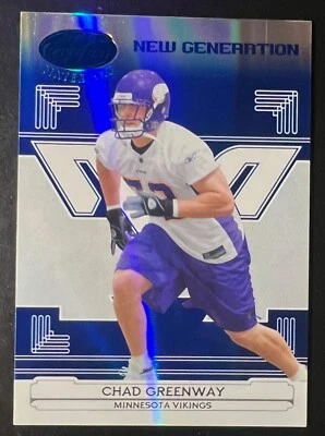 2006 Leaf Certified Materials Mirror Blue #187 Chad Greenway #'d 11/50 Vikings - Image 1 of 2
