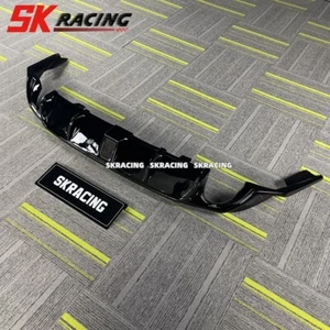 NEW Glossy Black Rear Bumper Lip Diffuser Body kits For 2019-2024 Mazda 3 Axela - Picture 1 of 19