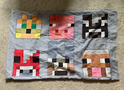 Pillow Case (Standard) By Minecraft Mojang Cute Animal Character Head Faces • 5$