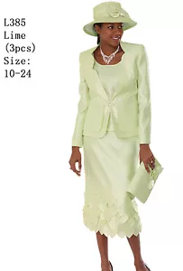 Tuta da chiesa donna Sunday Best - morbido tessuto crepe - da standard a taglie forti L385 - Foto 1 di 3