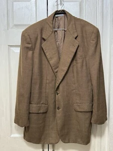 Belvest Hand Tailored For Boyds Men’s EU 56R US 46 R Brown Cashmere Blazer Italy - Picture 1 of 13