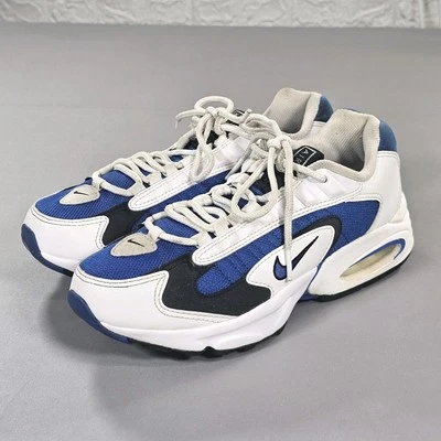 Baskets Nike Air Max Triax homme blanc bleu 6 UK chaussures universitaires CD2053 106 - Photo 1/4
