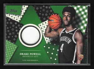 2025-26 Topps Holiday #HR-18 Drake Powell Holiday Relics Brooklyn Nets novato - Imagen 1 de 2