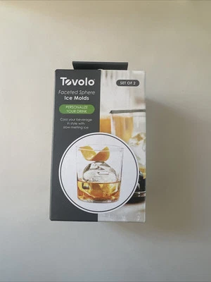TOVOLO Sphere Ice Molds  Stackable Slow Melting  Set of 2 BRAND NEW IN BOX - Image 1 of 4