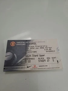 Manchester United V Manchester United 22nd January 2006 Ticket Stub - Picture 1 of 2