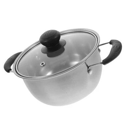  Pentola Per Zuppa Acciaio Inox Piccola Inossidabile Con Coperchio - Immagine 1 di 4