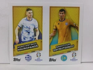 Álbum pegatinas Topps UEFA Euro 2024 2024 MAVROPANOS / ZAYNUTDINOV #KAZ / GRE SP - Imagen 1 de 2