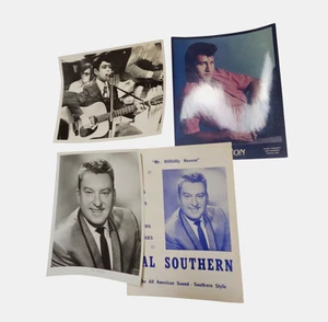 Vintage 50er-80er Bobby Flow Country Rockabilly Musik Künstler Presse Fotos 4er Set - Bild 1 von 5