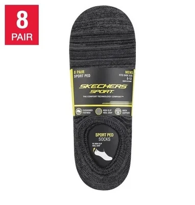 Calcetín deportivo Skechers para hombre, nuevo, 8 pares - envío gratuito - elige tu color. Foto 1 de 4