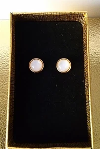 White Moonstone Earrings - Picture 1 of 1