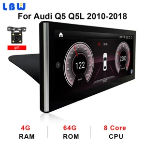 Android Coche GPS BT Radio Estéreo Video Inalámbrico Carplay Para Audi Q5 Q5L 2010-2018 - Imagen 1 de 12