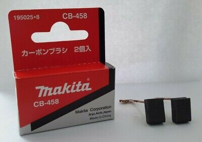 OEM Genuine Makita Carbon Brush Set 195025-8 CB-458 GA4030 JS1601 PJ7000 GA4534 • 4.79$