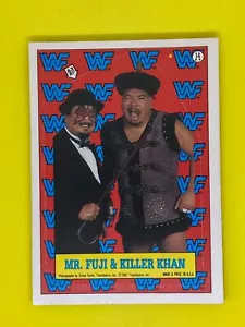 Mr Fuji & Killer Khan Topps 1987 WWF Wrestling Card Sticker Vintage Retro WWE - Bild 1 von 1
