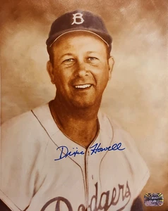 Dixie Howell Brooklyn Dodgers Autographed 8x10 Photo w/ AAA COA - Picture 1 of 4