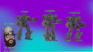 T-IT-N10M Grand Titan Alternate Mech Model For Battletech 6mm-10mm-15mm - Picture 1 of 1
