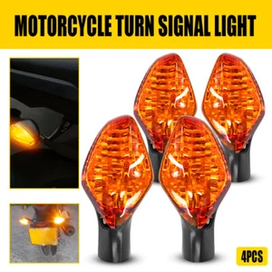 4X Front Rear LED Turn Signal Light For HONDA CBR 400R/500R/600RR 400F 13-18 Y - Picture 1 of 12