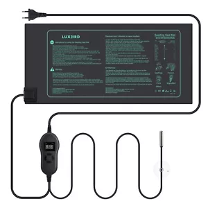 Estera de plántulas con controlador de calor almohadilla térmica hidroponía germinación jardinería - Imagen 1 de 12