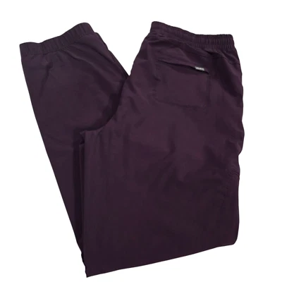 Eddie Bauer Jogger Pants Womens Purple 10 Fleece Lined Plaid Elastic Waist - Image 1 of 4