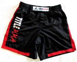 Title MMA Mens L Large Mixed Martial Arts Fighting Boxing Training Gym Shorts