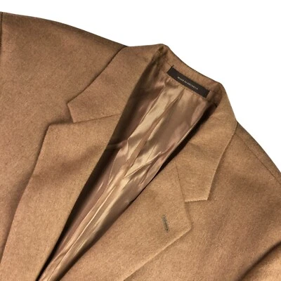 Tasso Elba Men’s Camel Hair 2-Button Blazer Jacket Camel Brown • 44 L - Image 1 of 4