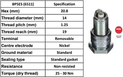 NGK 6511 Spark Plug