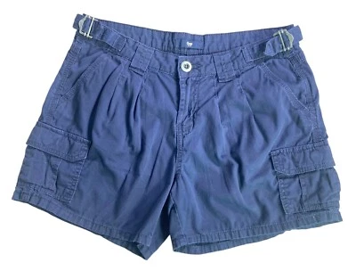 Pantalones cortos cargo Gap para mujer azul marino con hebilla bolsillos laterales talla 2 Foto 1 de 4