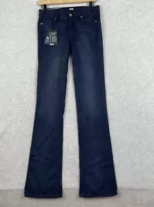 Page Womens Manhattan Slim Bootcut Jeans Size 27 Georgie Wash Denim Mid Rise - Picture 1 of 16