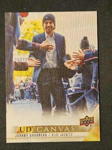 22-23 Upper Deck Johnny Gaudreau UD Canvas π¨π¨π¨ Columbus Blue Jackets - Picture 1 of 2