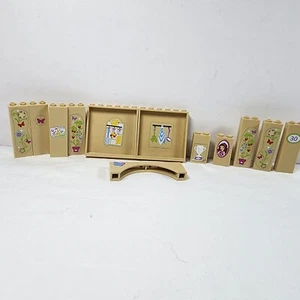 Lego Printed Window Wall Part Piece Pillars House Friends City Bulk Lot Of 12  - Picture 1 of 2