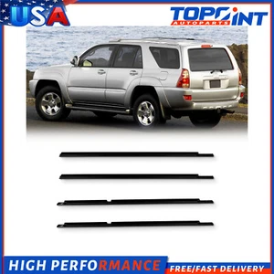 Outer Window Weatherstrip Molding Seals Trim For 2003-2009 Toyota 4Runner 4Pcs - Picture 1 of 5