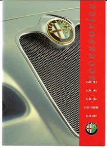 Alfa Romeo Accessories 1999-2000 UK Market Sales Brochure 145 146 156 GTV Spider - Picture 1 of 2