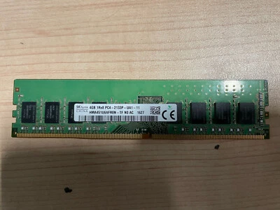 SK Hynix 4GB 2133MHz DDR4 UDIMM RAM PC4-17000 HMA451U6AFR8N - TF - Image 1 of 2