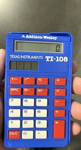 9 Count Texas Instruments TI-108 Elementary Calculator - Picture 1 of 2