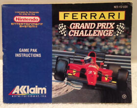 Ferrari Grand Prix Challenge Notice Usa ( Nintendo NES )