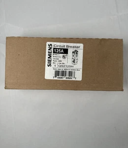 SIEMENS QS2125H 2-POLE 125 AMP 120/240 VAC TYPE QSH BREAKER ( BRAND NEW ) - Picture 1 of 2