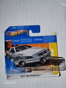 2011 Hot Wheels BTTF Back To The Future Time Machine Short Card - Picture 1 of 2