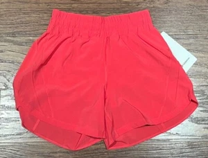 NEU Lululemon Track That High-Rise gefütterte kurze Damen 5" Glasur rosa Größe 6 - Bild 1 von 7