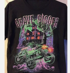 1988 Grave Digger Race Monster Gift For Fan Black T-Shirt - Picture 1 of 7