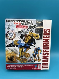 Transformers Construct Bots Silver Knight Optimus Prime Grimlock Figuren geöffnet - Bild 1 von 3