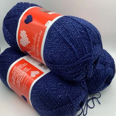 Clearance Bundle Dk Glitter Knitting Crochet Yarn 3X300g  Balls  -As Pictured-01 - Image 1 of 4