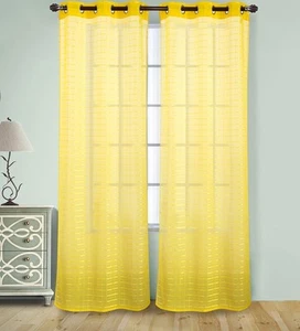 1 SET FAUX SILK PANELS UNLINED WINDOW CURTAIN ROD POCKET NEW 110" WIDE MR2 - Picture 1 of 7